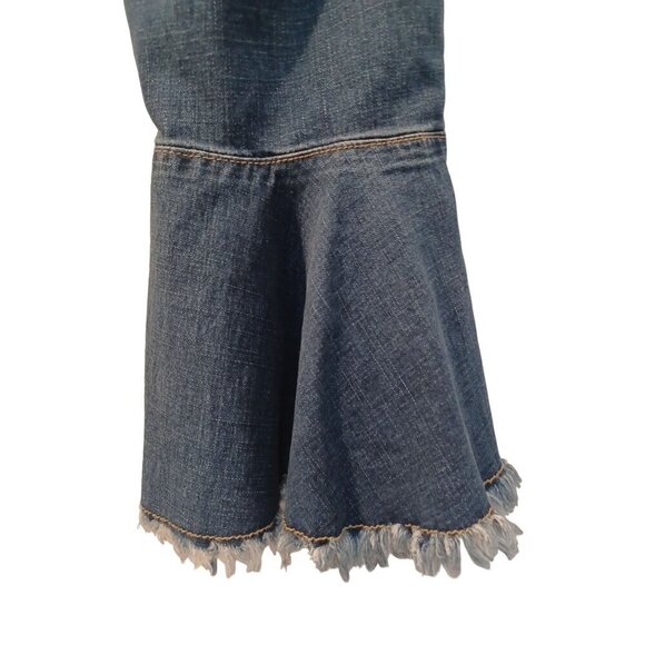 Cristina cropped flare leg jeans festival boho cottage y2k grunge - Picture 4 of 6